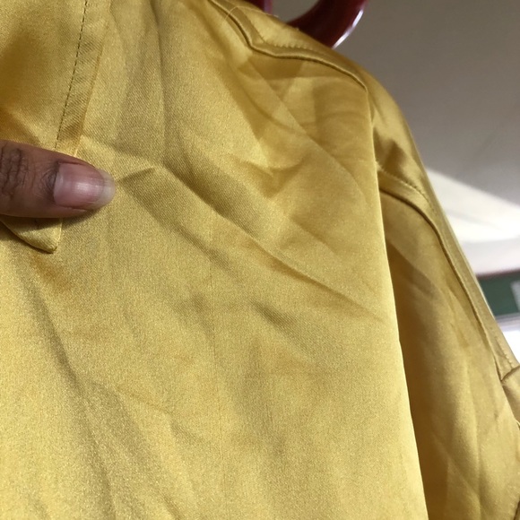 Zara Glod Satin Effect Shirt - Picture 4 of 13